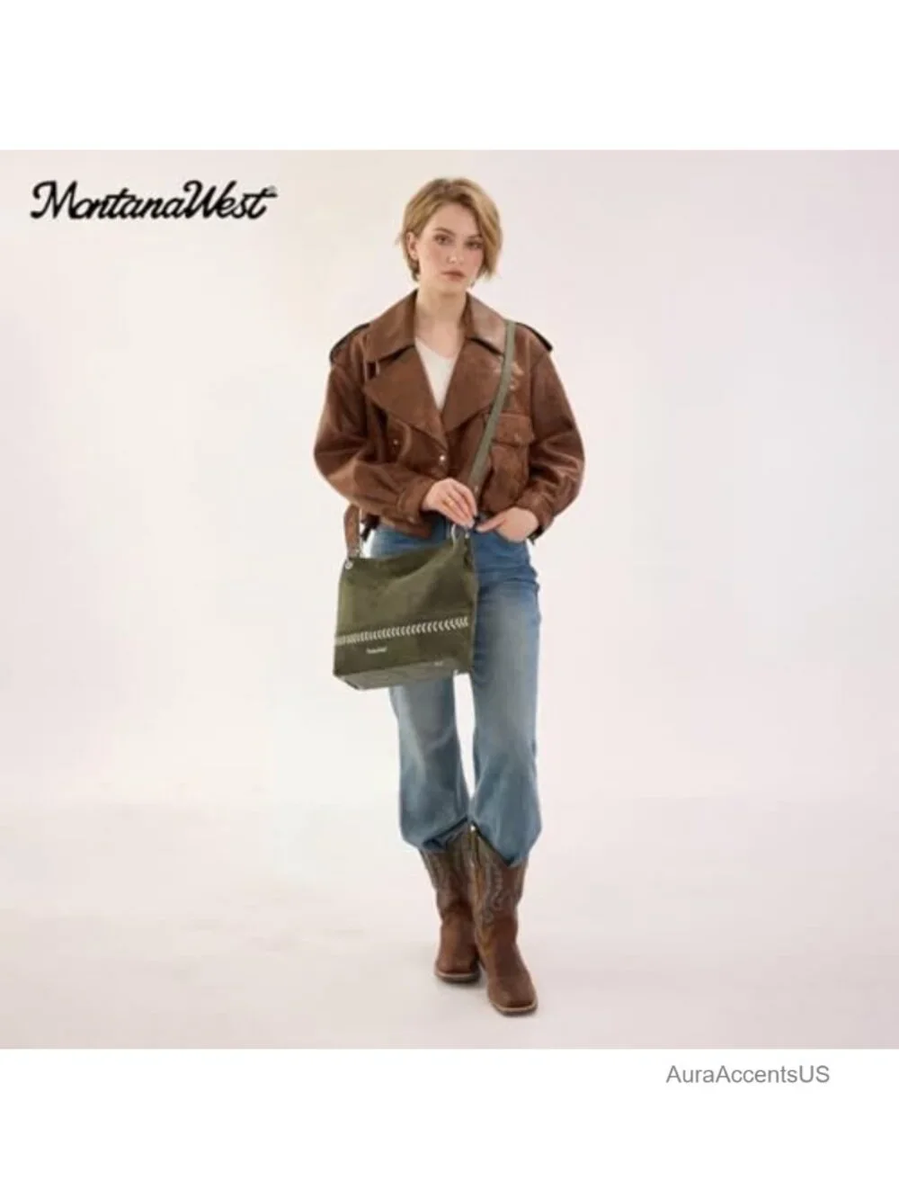Faux Suede Hobo Bag Slouchy Shoulder Tote Handbag with Crossbody Strap